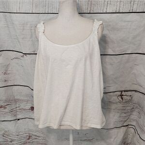 Boden Ruffle Strap Tank Top Size 14